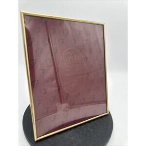 Vintage Fetco Gold Glass Tone 8x10 Photo Picture Frame